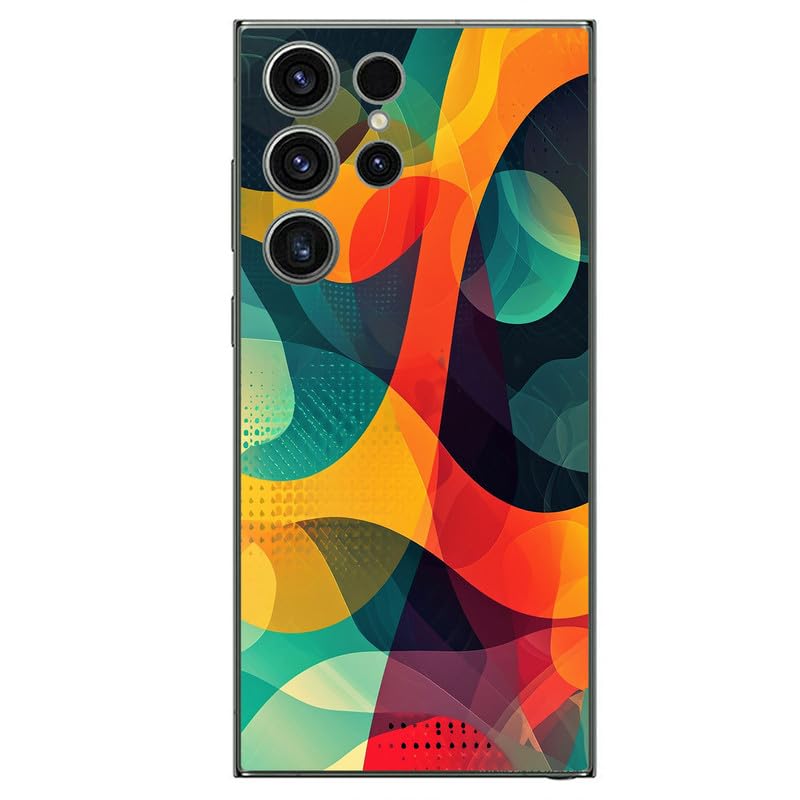 FCS ملصق جلد خلفي مصمم مطبوع من الفينيل لهاتف سامسونج جالاكسي S24 ألترا | يحمي من الغبار، ملائم بدقة، فينيل، تركيب خالي من الفقاعات - (جديد-3) - Image 1