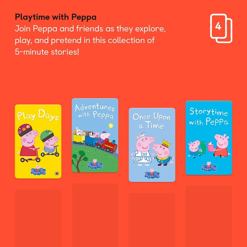 Yoto Playtime with Peppa – 4 Kids Audio Cards for Use with Player & Mini All-in-1 Audio Device, Educational & Screen-Free Listening with Fun Stories for Daytime, Bedtime & Travel, Ages 3+ - Image 2