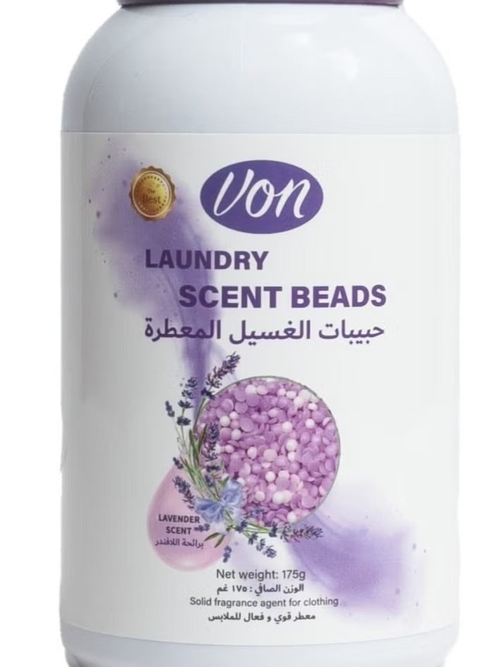 VON ⁠Lavender Scent Beads For Laundry Premium Fragrance Booster For Soft Fresh Garments 175G - Image 2