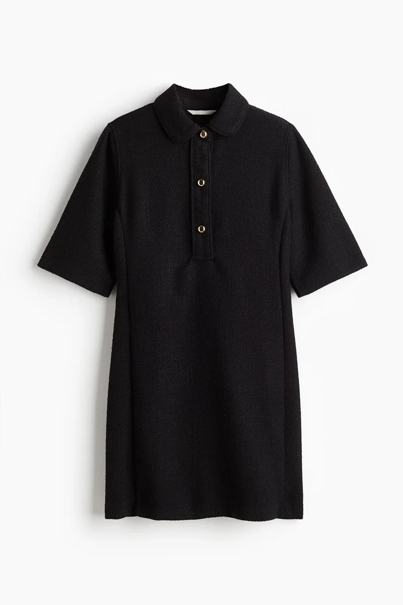 H&M Collared bouclé dress