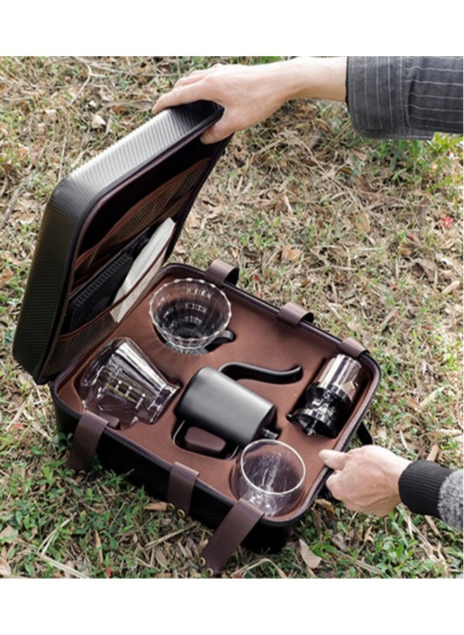 AL RAID 9-Piece V60 Pour Over Coffee Maker Set Coffee Kettle Scale, Coffee Dripper All in 1 Traveling Camping Manual Coffee Kit Coffee Gift Set  - Image 4