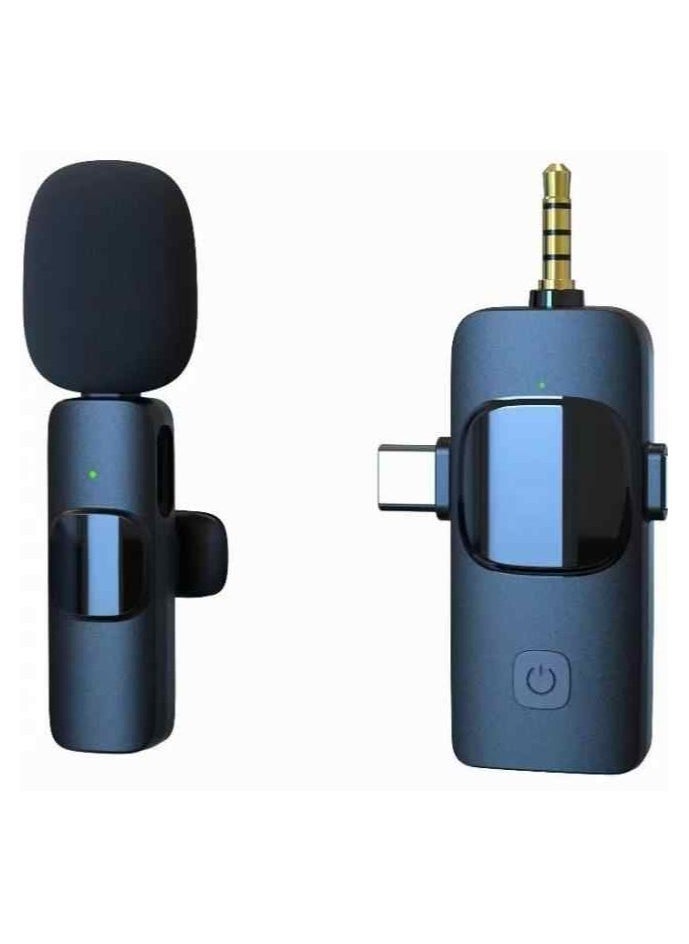 ELTRAZONE K15 Wireless Microphone 3-in-1 Dual Wireless Microphone – Compatible with 3.5mm and Type-C Ports for Phones – Crystal Clear Audio, Easy to Use, Perfect for Vlogging, Interviews, Karaoke, and Recording  - Image 2