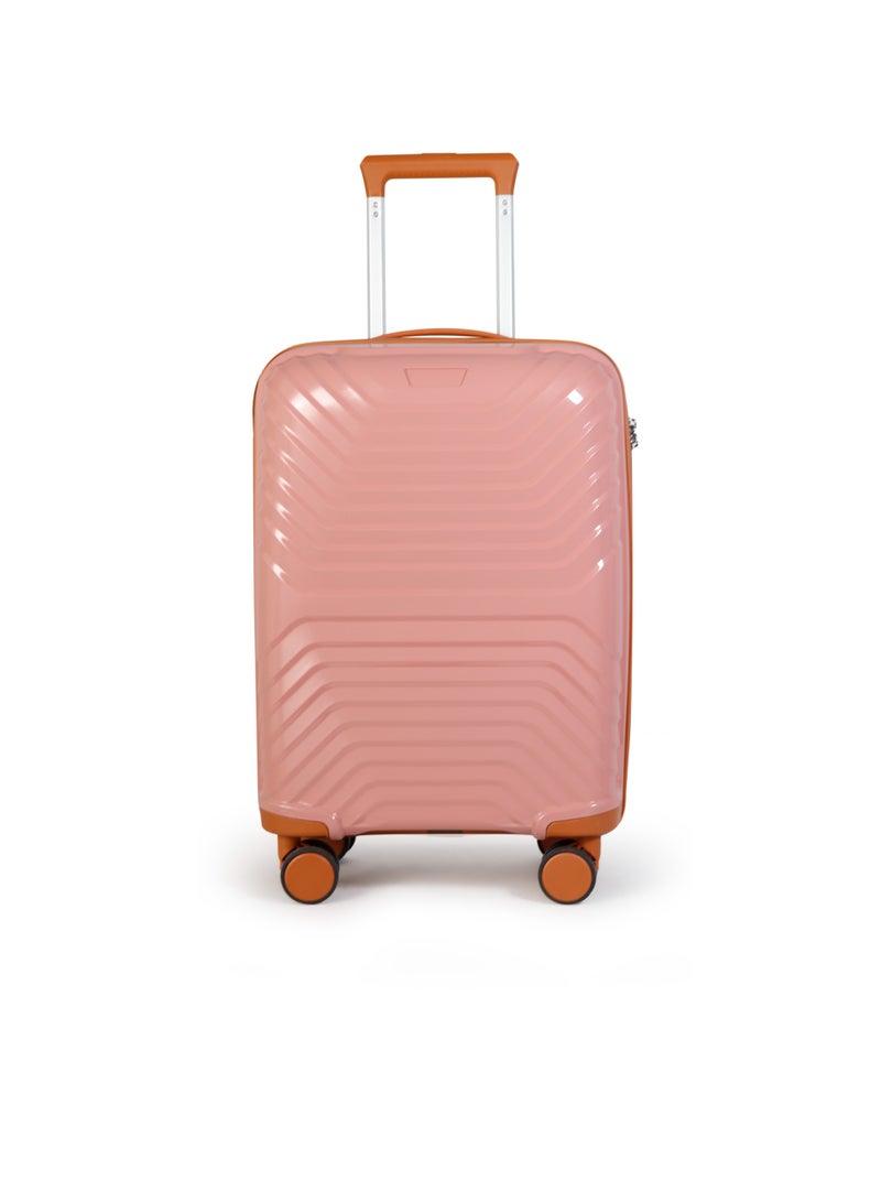 NEWCOM PP Luggage Set 4 Pieces 20/24/28/32 Inch | Lightweight Hard Shell Suitcase | 4 Spinner Wheels | Combination Lock | Travel Luggage Set | Brown, White, Pink, Blue - Image 1