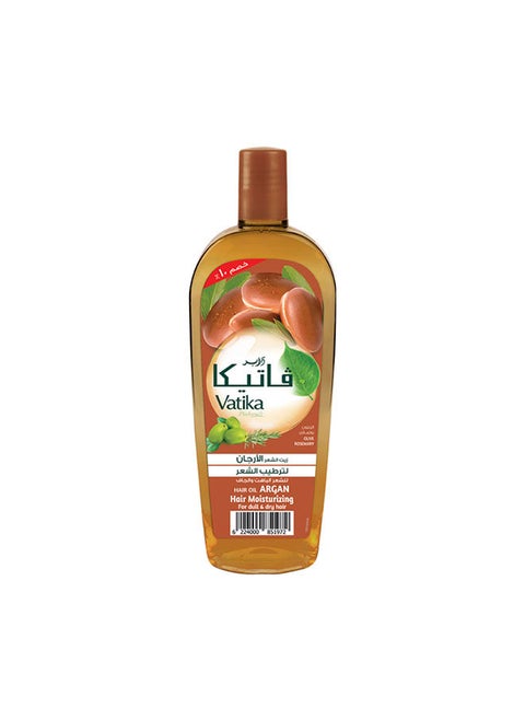 Vatika naturals argan enriched hair oil | olive & rosemary | moisturizes & stimulates hair growth | for dry & dull hair - 180 ml