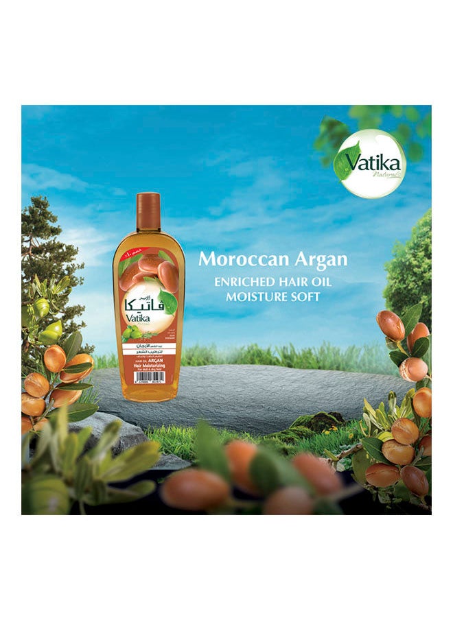 Dabur - Vatika naturals argan enriched hair oil | olive & rosemary | moisturizes & stimulates hair growth | for dry & dull hair - 180 ml - Image 1