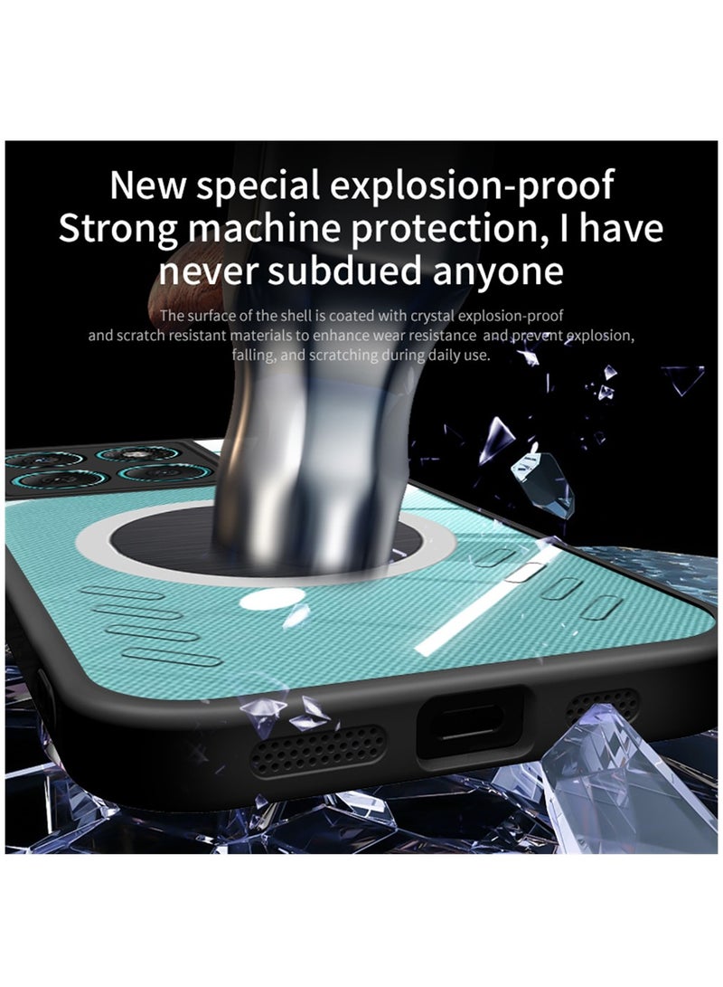 Magnetic Cooling Phone Case for Motorola Edge 60 Fusion/ Motorola Edge 60 5G Magnetic Suction Car Phone Cover with Cooling and Anti Drop Function,Yellow-proof, Shock-proof and Drop-proof Phone Cover - Image 4