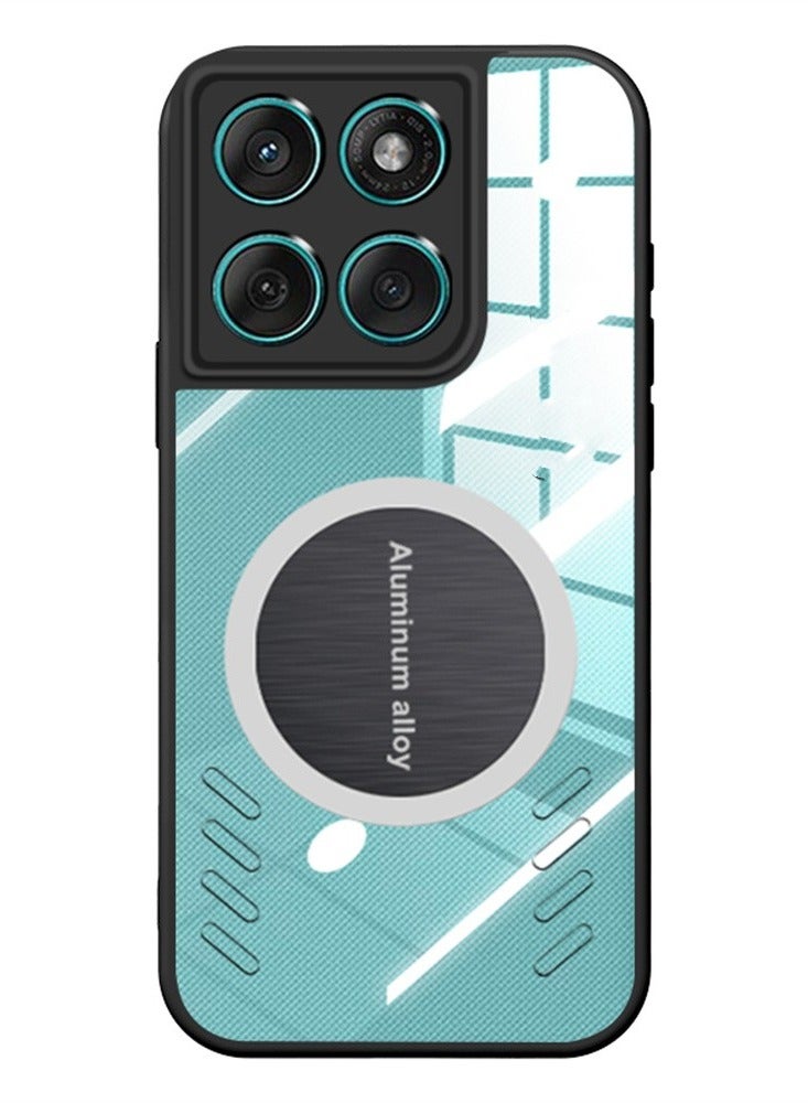 Magnetic Cooling Phone Case for Motorola Edge 60 Fusion/ Motorola Edge 60 5G Magnetic Suction Car Phone Cover with Cooling and Anti Drop Function,Yellow-proof, Shock-proof and Drop-proof Phone Cover - Image 1