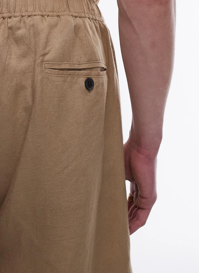 TOPMAN Relaxed Fit Textured Button Through Shirt