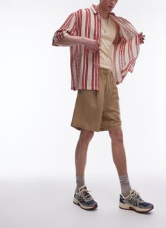 TOPMAN Relaxed Fit Textured Button Through Shirt  - Image 5