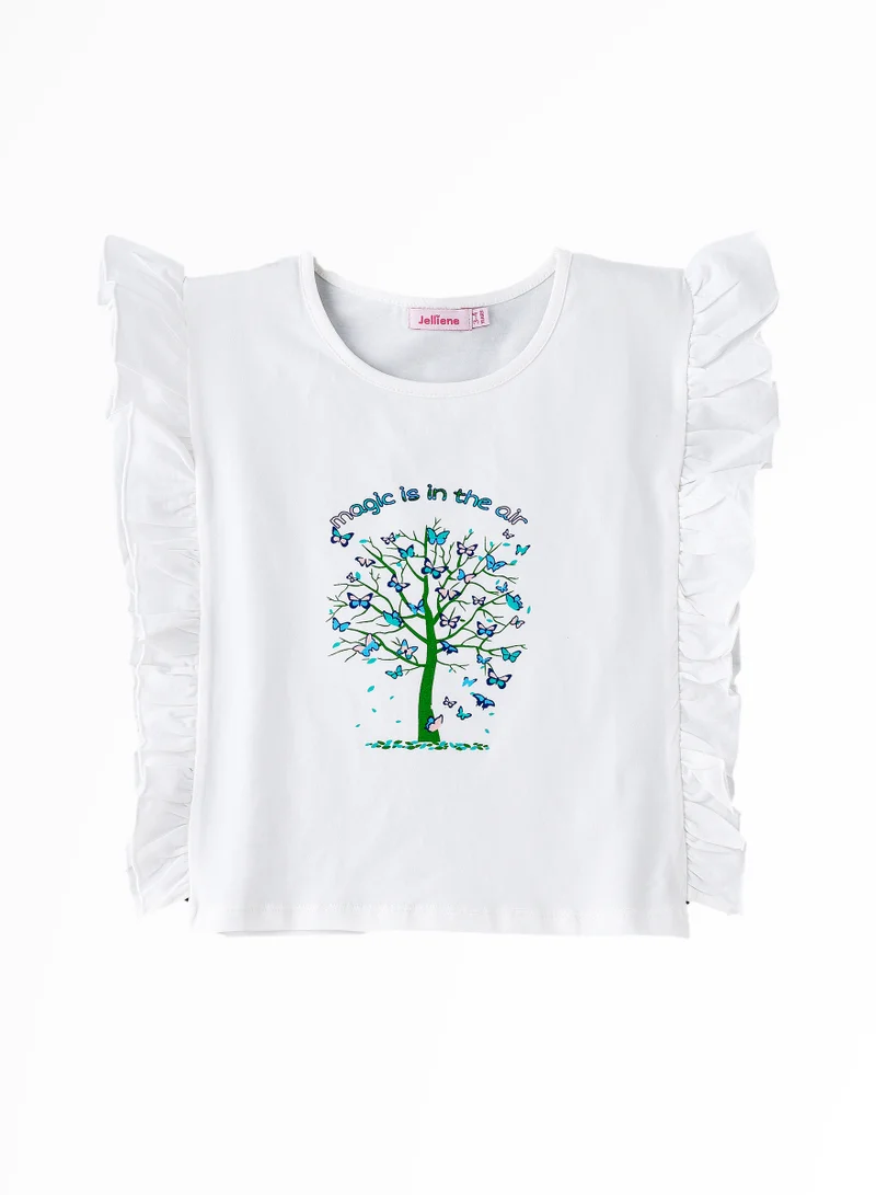 Jelliene Sunshine Squad: Girls' Comfy Cotton Tees Playful & Summer Fun