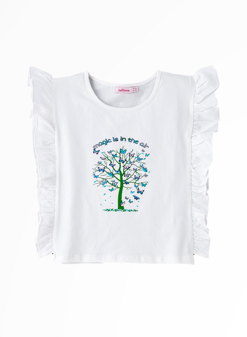 جيلين تيشيرتات قطنية مريحة للبنات من صن شاين سكواد - مرح الصيف - Image 1