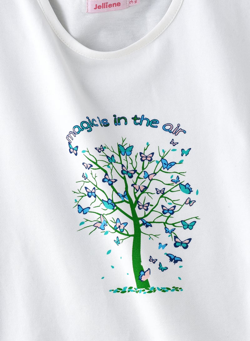 جيلين تيشيرتات قطنية مريحة للبنات من صن شاين سكواد - مرح الصيف - Image 3