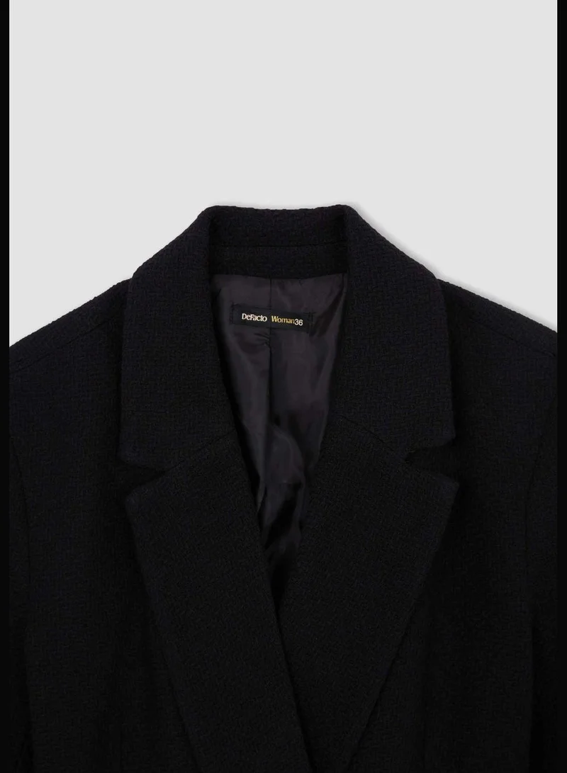 DeFacto Basic Long Sleeve Crop Blazer Jacket