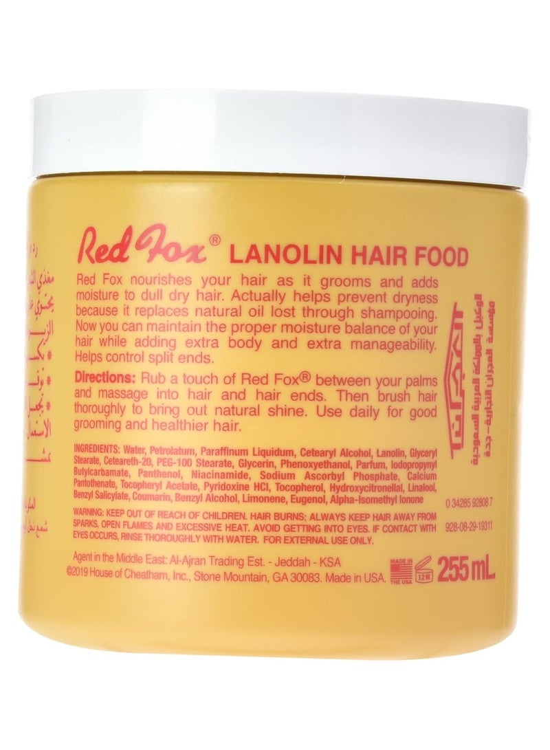 Red Fox Lanolin Hair Food 227 gm - Image 5
