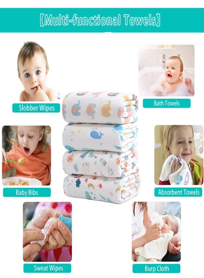 TERI BERI Muslin Bath Towel for Babies 100% Cotton Towels for Newborn Baby Extra Soft and Absorbent Bathing Towel, Infants Toddlers Boys and Girls (Pack of 1) White (50 x 100 cm) - Image 5