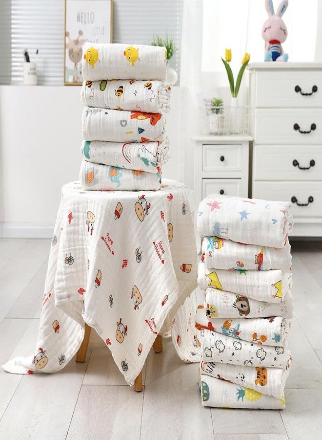 TERI BERI Muslin Bath Towel for Babies 100% Cotton Towels for Newborn Baby Extra Soft and Absorbent Bathing Towel, Infants Toddlers Boys and Girls (Pack of 1) White (50 x 100 cm) - Image 4