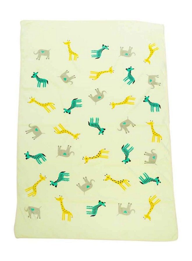 mee mee منشفة أطفال قطنية فاخرة من الخيزران للمواليد الجدد قابلة للغسل وإعادة الاستخدام سريعة الامتصاص فائقة النعومة؛ منشفة للأطفال؛ الرضع؛ toddlers؛ الأطفال حديثي الولادة عبوة من 1 باللون الأصفر - Image 3