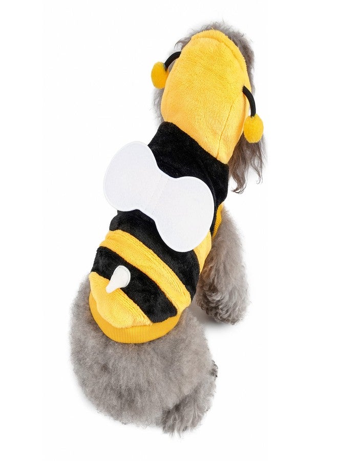 Yoption Dog Cat Bee Costumes, Pet Halloween Christmas Cosplay Dress Hoodie Funny Outfits Clothes for Puppy Dogs Kitten (L) - Image 2