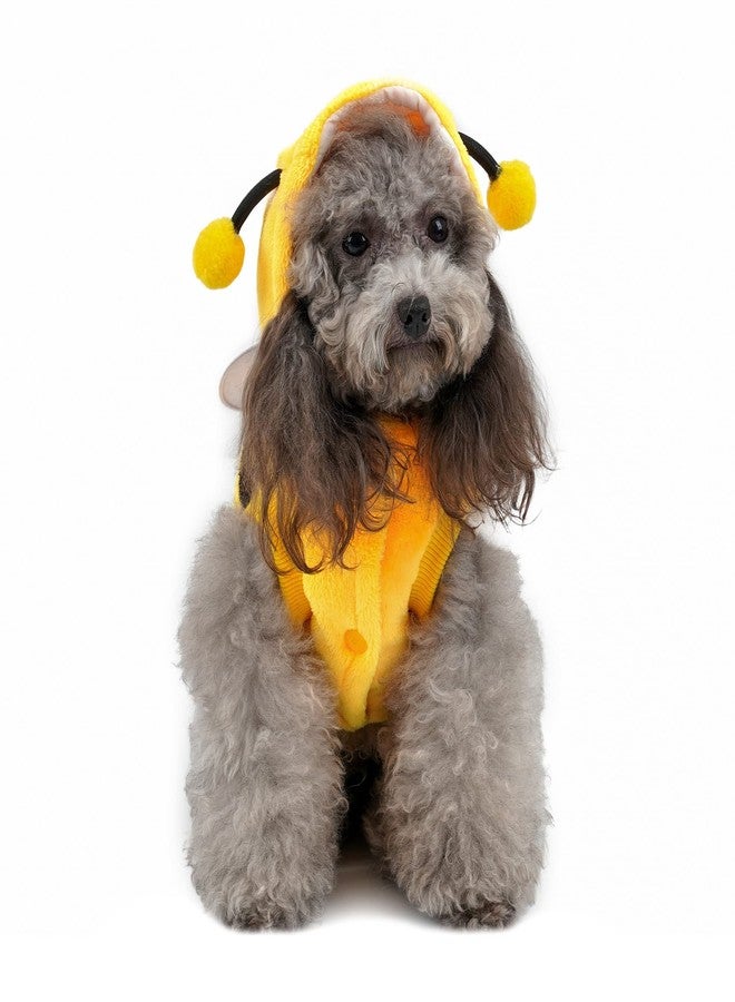 Yoption Dog Cat Bee Costumes, Pet Halloween Christmas Cosplay Dress Hoodie Funny Outfits Clothes for Puppy Dogs Kitten (L) - Image 3
