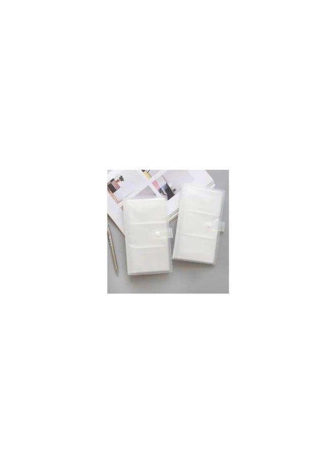 Kelesa Transparent Business Card Holder 120 Slots Clear  - Image 2
