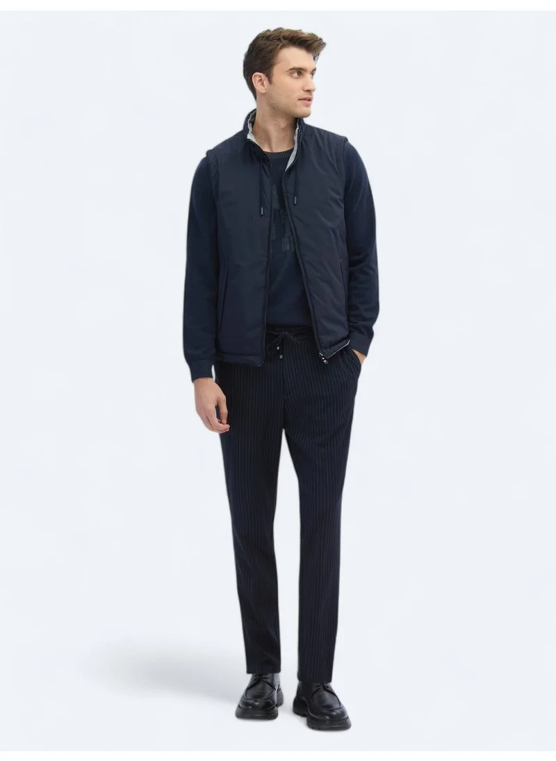 Kip Navy Blue Woven Sports Vest
