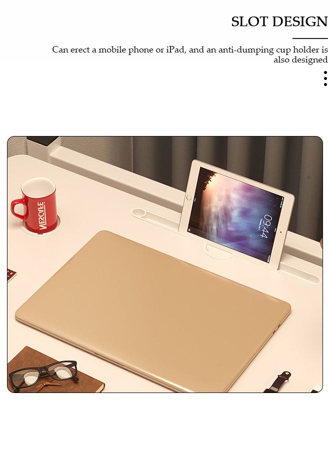 DUNISO Portable Folding Laptop Desk for Bed，Foldable and Lightweight Table ，Extra-Large Bed Desk with Flat Surface, Device Slot, Cup Holder, and Storage Drawer - for Bed,Suitable for Indoor and Outdoor Use, Study, Reading, Dining - Image 5