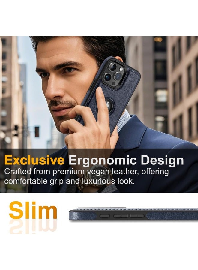 اس بي اف يا. حافظة آيفون 16 برو ماكس، حافظة واقية من الجلد النباتي لهاتف آيفون 16 برو ماكس 6.9 بوصة، غطاء بتصميم فاخر وأنيق وجميل، غطاء خلفي جلدي مثالي غير قابل للانزلاق (أزرق) - Image 2