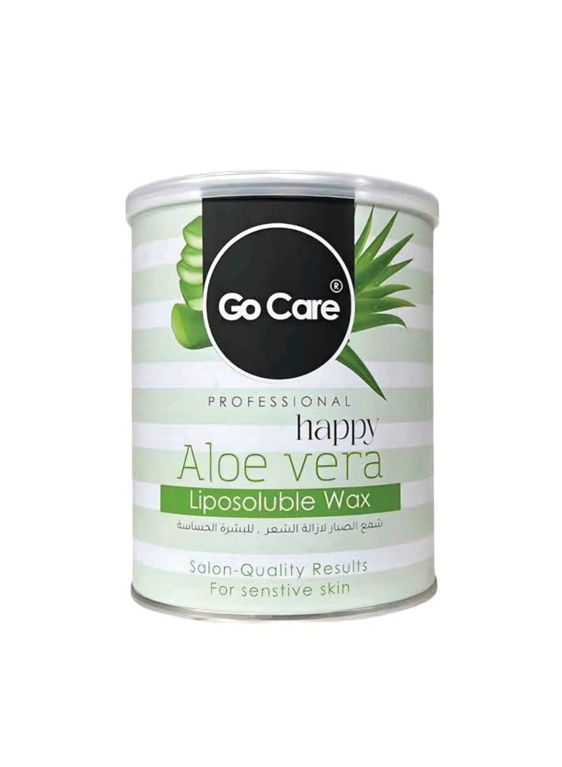 شمع الشعر GoCare الاحترافي القابل للذوبان في الدهون في علبة 600 مل - خلاصة الصبار
