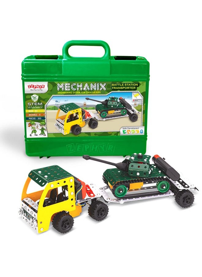 Mechanix Mechanix Battle Station Transporter Smart Bag STEM Toy, Building and Construction Based Activity Game for Kids Age 8+ Years  - Image 1