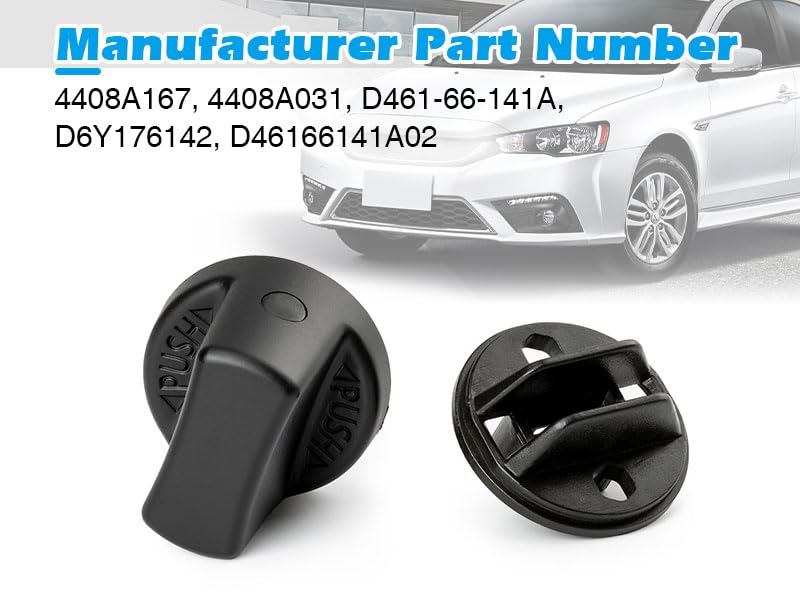 FANHAY Keyless Ignition Knob Push Turn Key Start Switch Knob Cap & Insert for 2007-2013 Mitsubishi Outlander 2008-2017 Lancer 4408A167 4408A031 - Image 3
