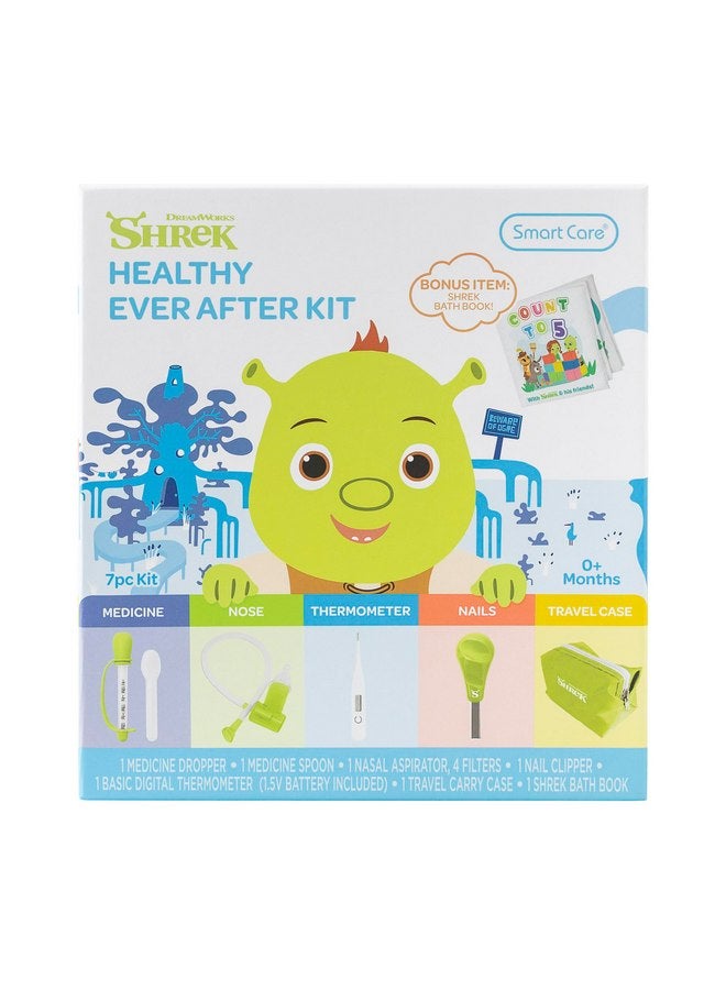 Smart Care Shrek Healthy Ever After Baby Healthcare Kit, Baby Newborn Essentials, Newborn Gifts, Baby Gift Set, 7PC - Image 1