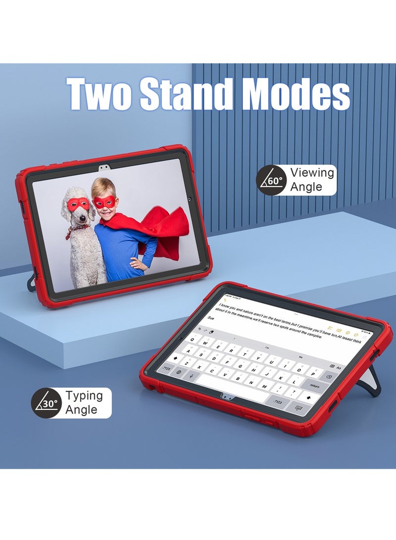 غطاء حامي لسامسونج جالاكسي تاب A11 2025/A9 2023 (SM-X110/X115/X117) 8.7 بوصة، مزود بحزام كتف وقاعدة قابلة للطي مضاد للصدمات للأطفال - Image 4