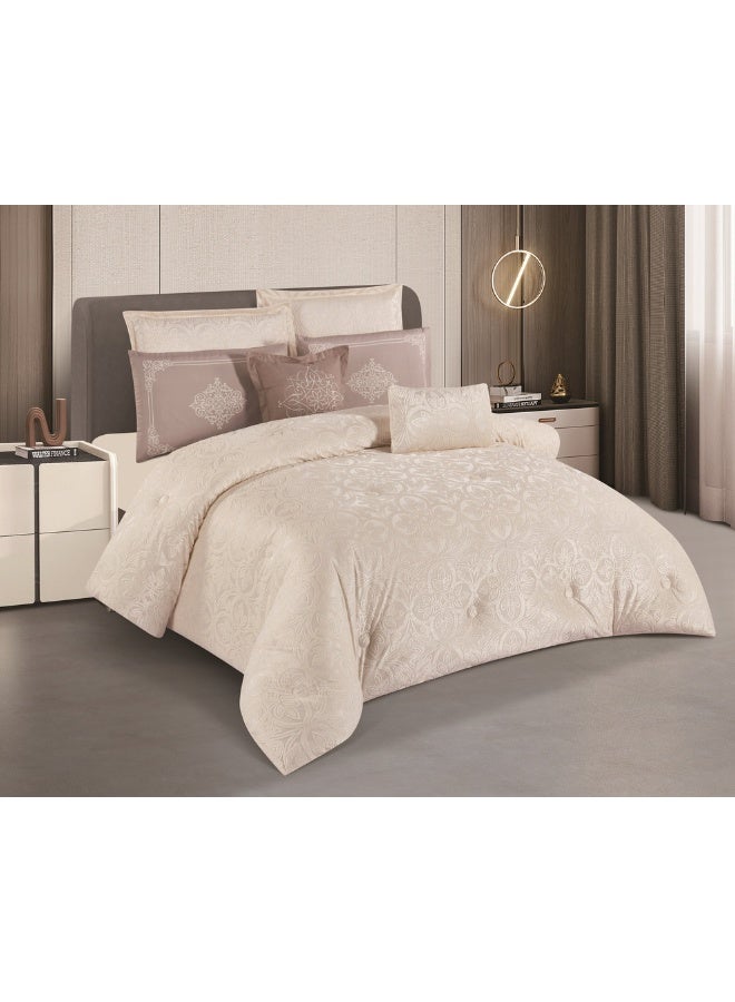 Hours Hours jacquard king size duvet cover setModern and distinctive 8-piece  - Image 1