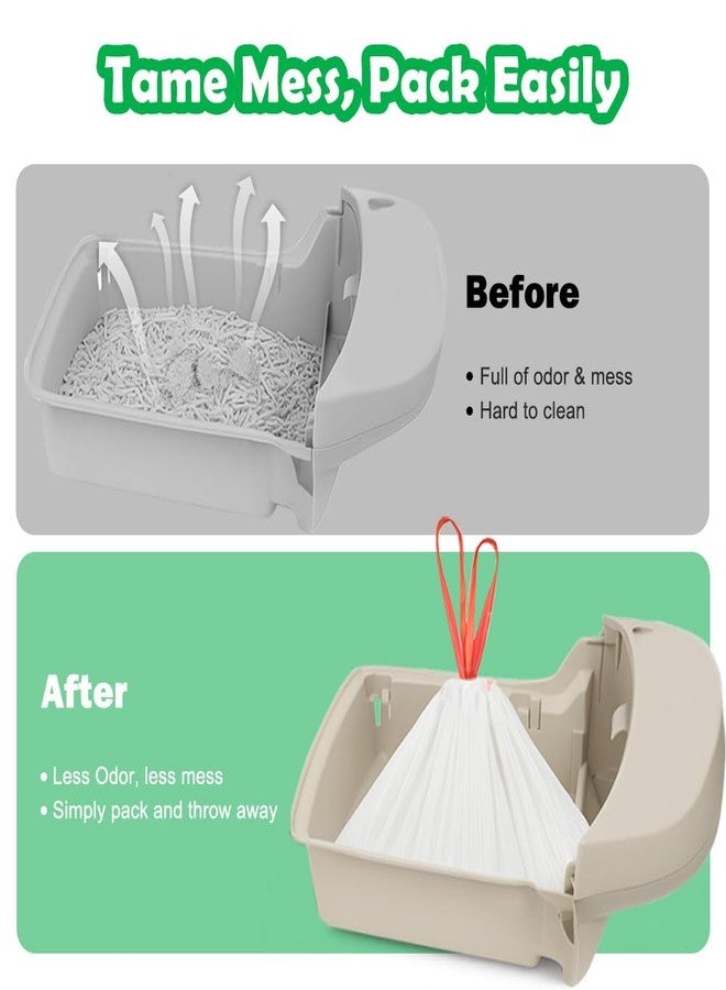 SZEE 20 Pack Automatic Waste Bags Compatible with Litter Box Robot 3/4 and Other Automatic Cat Litter Box, Waste Drawer Liners Bags Heavy Duty, Thick Self-cleaning Cat Litter Box Liners - Image 5