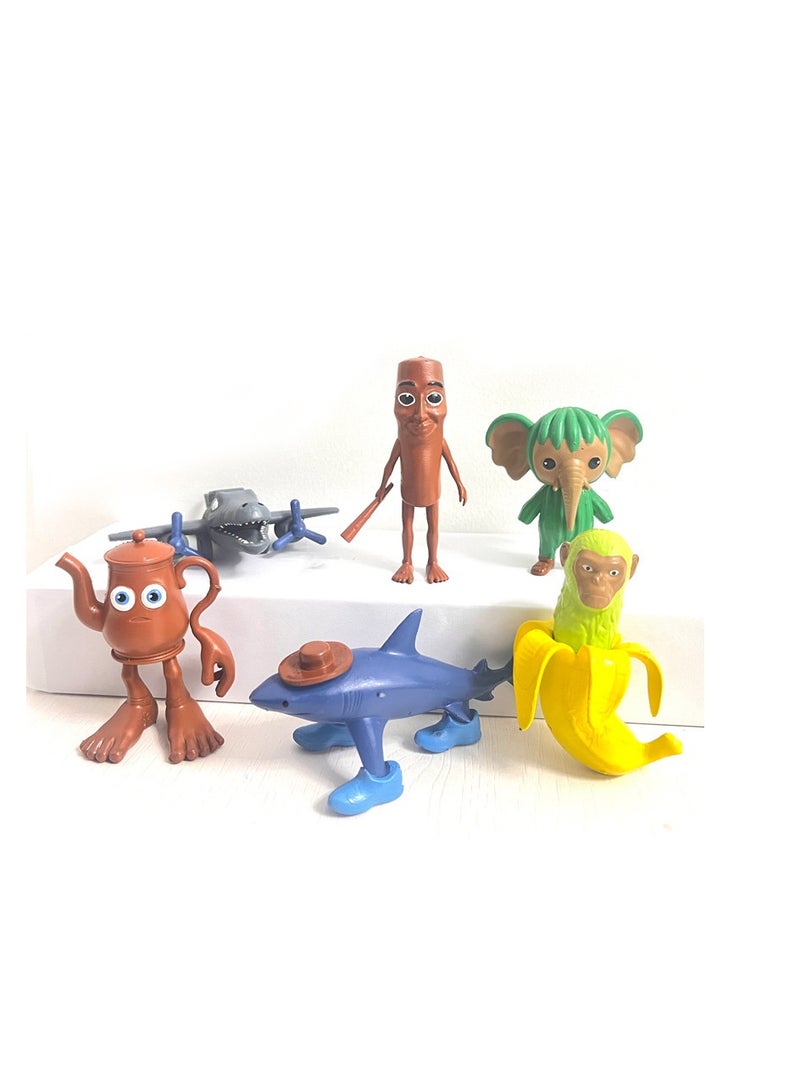 Y&D 24 pcs TungTungSahur Figure Toys For Fans  Series Figures Model Birthday Cake Toppers - Image 2