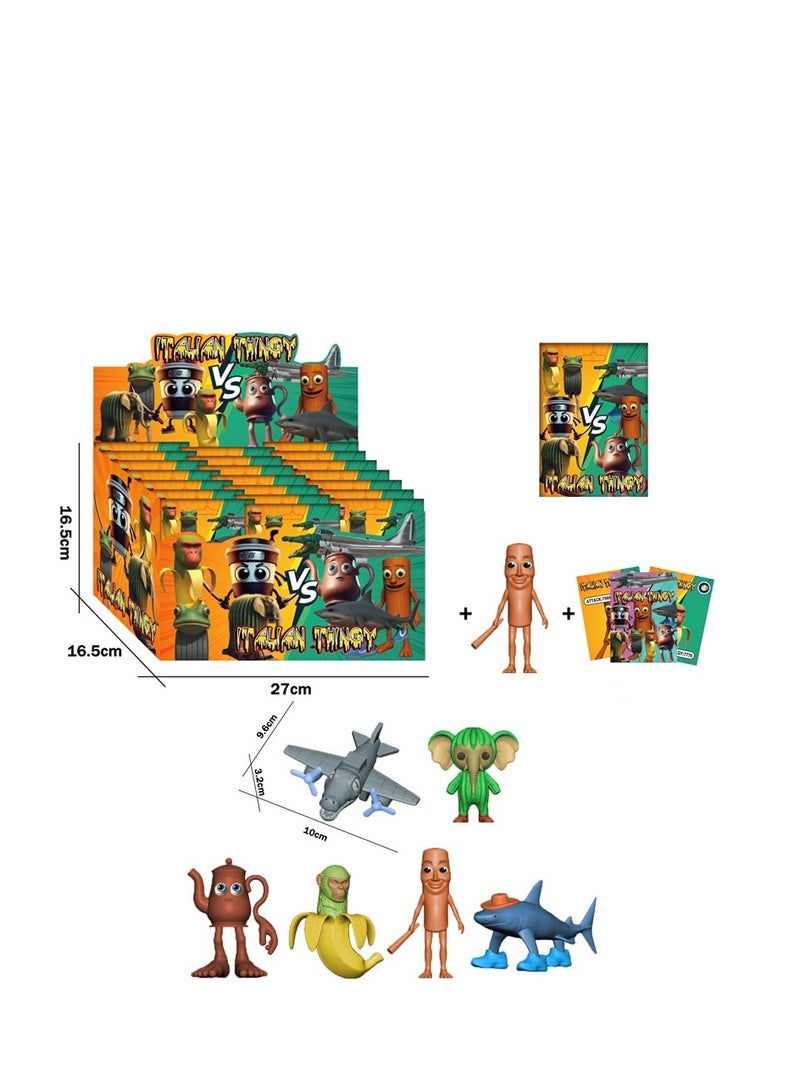 Y&D 24 pcs TungTungSahur Figure Toys For Fans  Series Figures Model Birthday Cake Toppers - Image 1