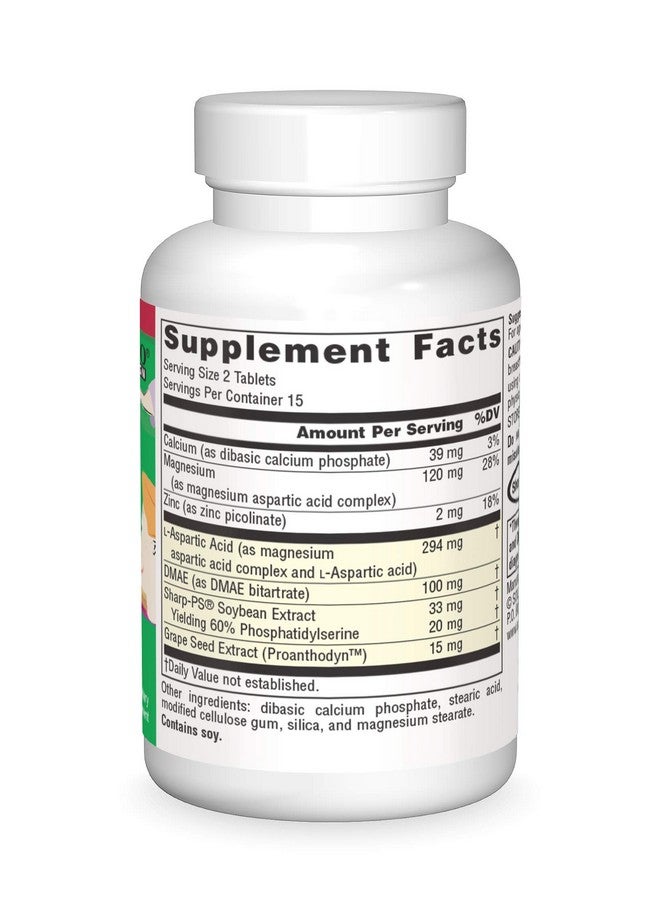 Source Naturals Attentive Child - Healthy Cognitive Nutrients for Active Children - Improved Focus & Attention with DMAE, Magnesium, Zinc & Grape Seed Extract - 30 Tablets - Image 3