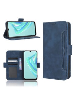 Case Cover For For Infinix Hot 20i Skin Feel Calf Texture Card Slots Leather Phone Case(Blue)