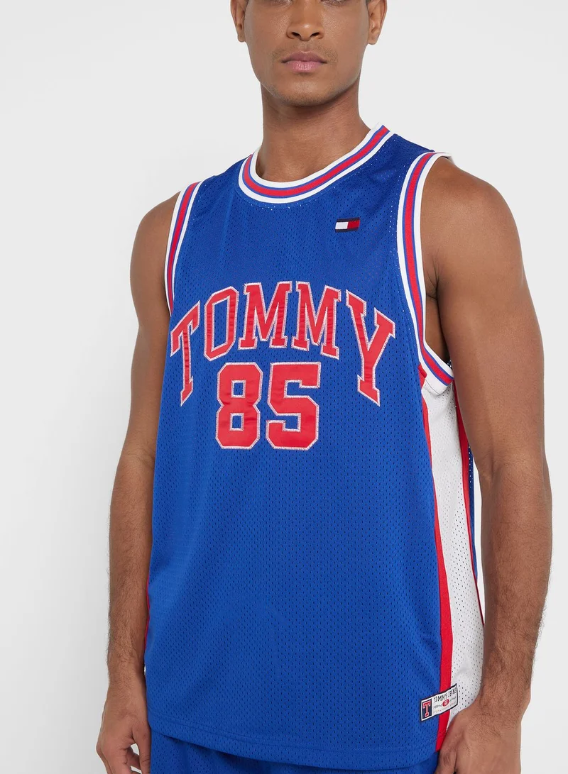 TOMMY JEANS Slogan Baseball Jersey