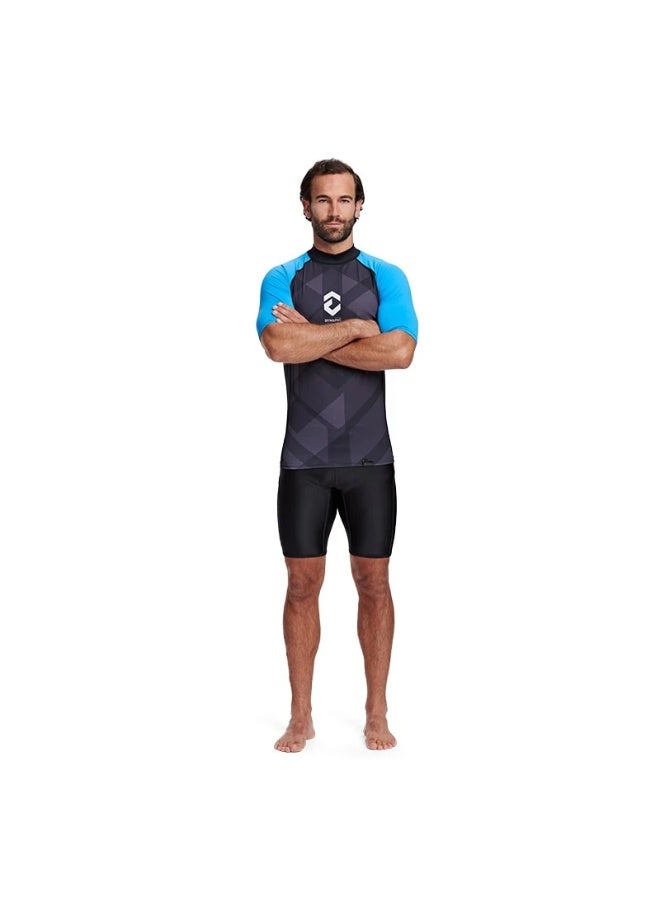 DYNAMICNORD Rg-31 Rashguard Long Sleeve Men Black/Blue Extra Extra Extra Large - Image 2