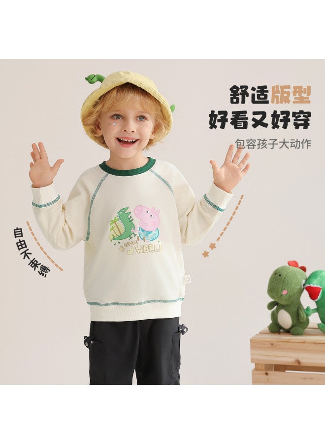 peppa Pig Spring Boys' Comfortable Pullover Hoodie - Stylish & Versatile Baby Hooded Sweatshirt - Image 4