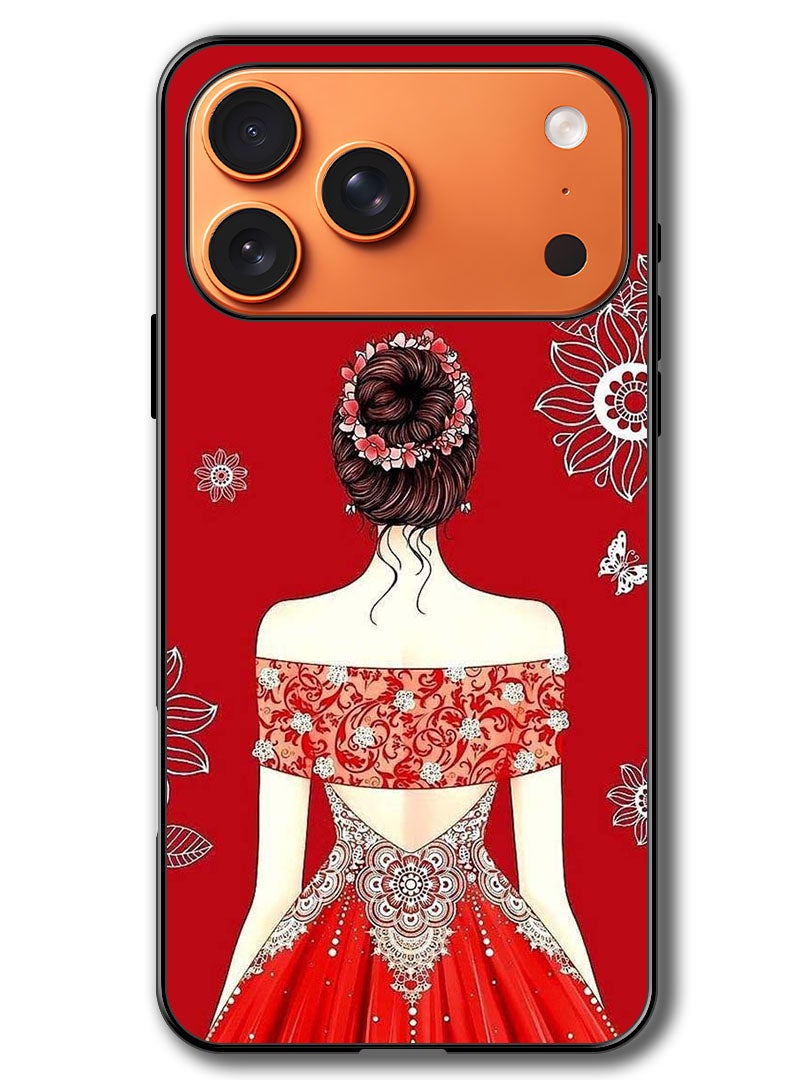 Theodor Case Compatible with Apple iPhone 17 Pro 6.3 Inch Protection Shockproof Bumper Cover Cute Ladyy - Image 1