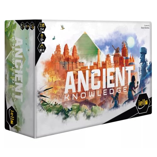 IELLO Ancient Knowledge Strategy Card Game  Tableau Building Historic Monuments Ages 12 24 Players 30 Min Per Player - Image 1