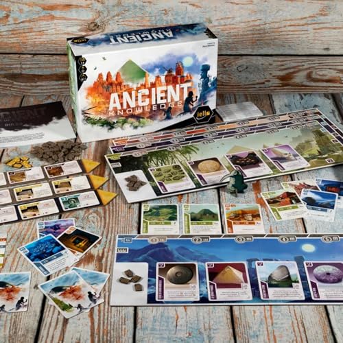 IELLO Ancient Knowledge Strategy Card Game  Tableau Building Historic Monuments Ages 12 24 Players 30 Min Per Player - Image 5