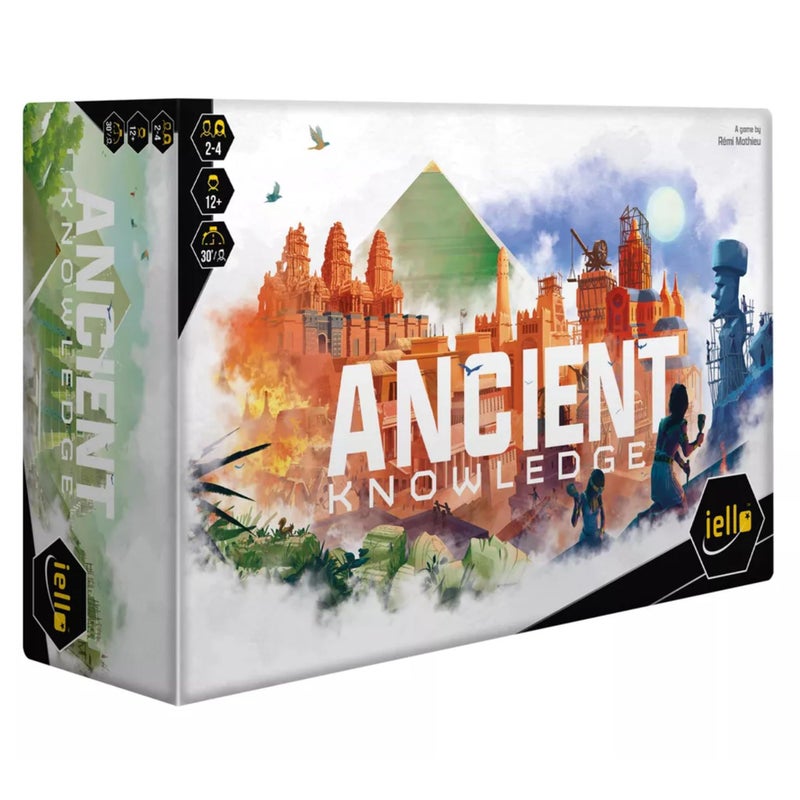 IELLO Ancient Knowledge Strategy Card Game  Tableau Building Historic Monuments Ages 12 24 Players 30 Min Per Player - Image 2
