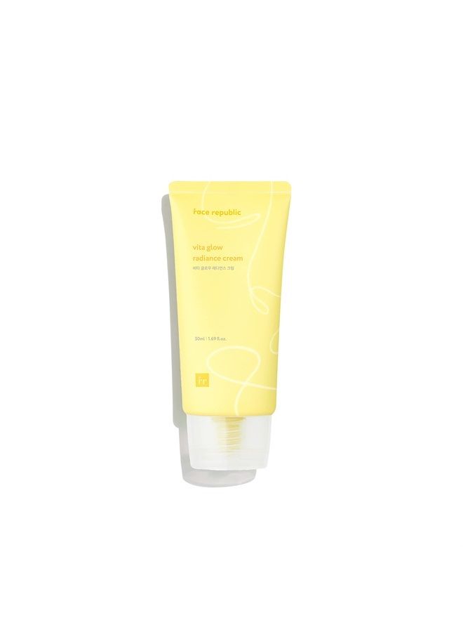 Face Republic Vita Glow Radiance Cream 50mL | 12 Vitamin Complex | Niacinamide 50,000ppm | Moisturizing | Silky Finish | No Artificial Fragrance | Cruelty-Free | Korean Skincare - Image 1