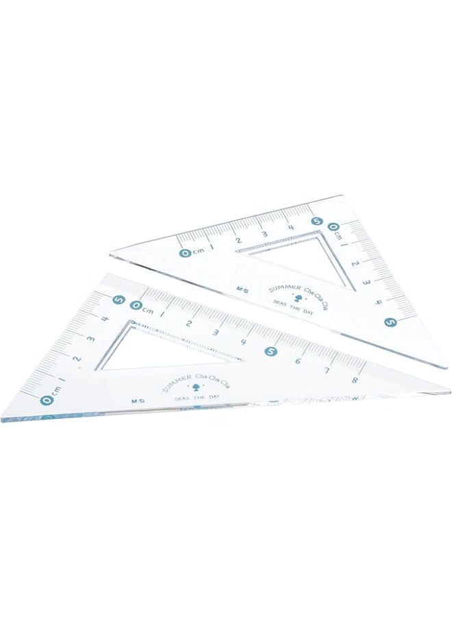 M&G Cha Cha Cha Geometrical Set, Fun Measuring Tools, Durable Plastic - Image 2