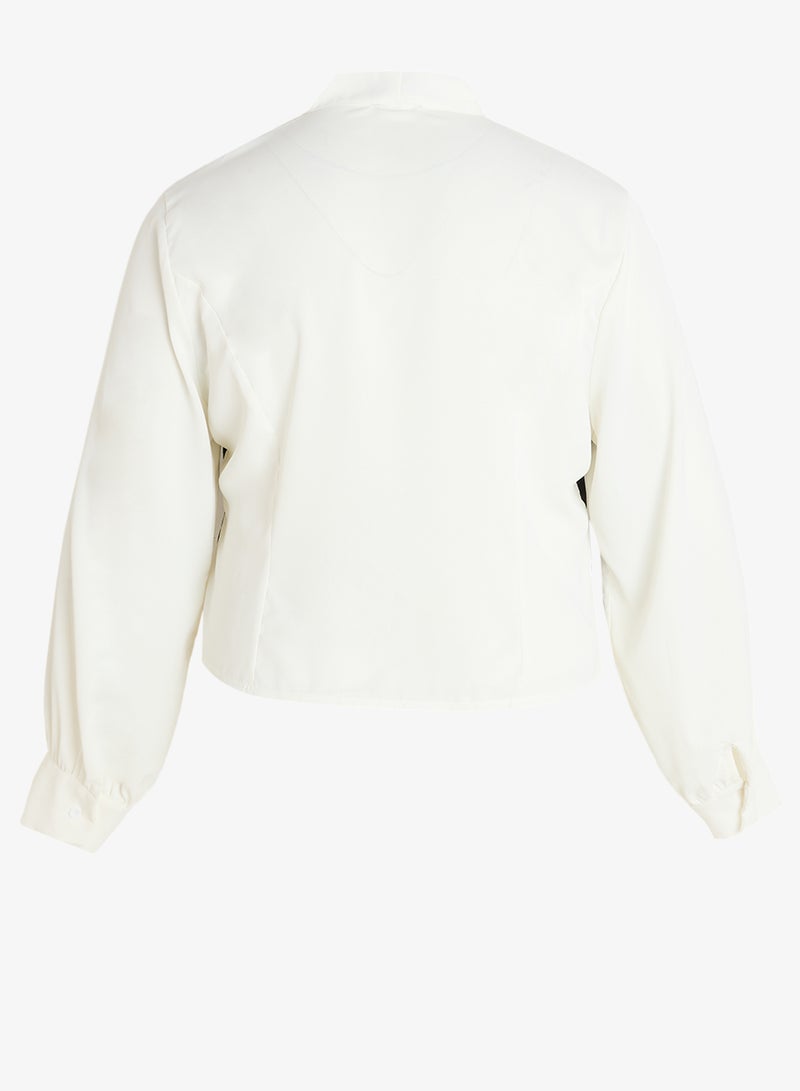Ginger Plus Monochrome Corset Bodice Top - Image 2
