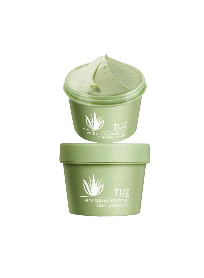 TUZ Aloe Facial Mask Cleansing Mud Mask Cream Nourishing Pore Soothing Moisturizing Skin Care - Image 3