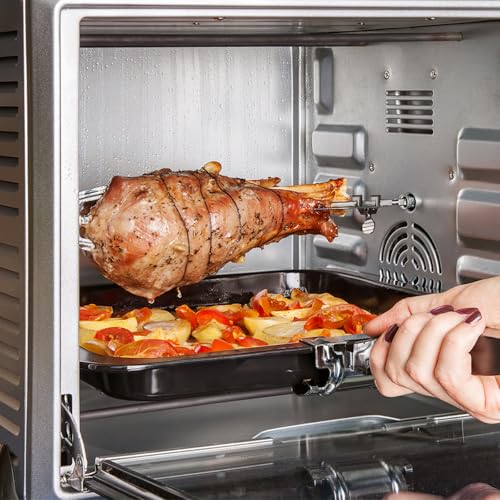 Luxshiny Stainless Steel Air Fryer Rotisserie Fork 984In Universal Roast Chicken Fork for Bbq Oven Grill Kitchen Accessories - Image 3